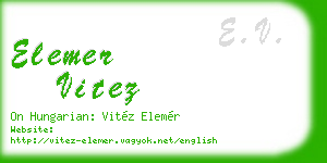 elemer vitez business card